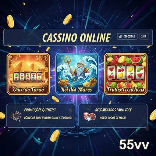 Promoções de cassino online no 55vv, oferecendo diversas ofertas e bônus para jogadores.
