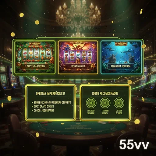 Jogos VIP oferecidos pelo 55vv, proporcionando entretenimento exclusivo e dinâmico.